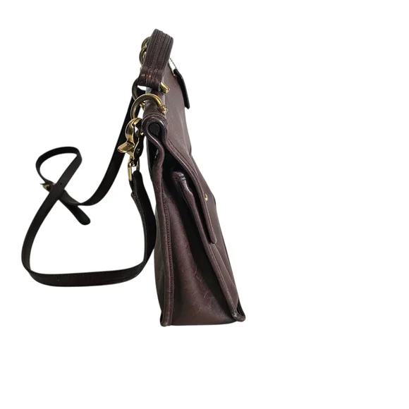 Vintage Coach Women's Willis Full Grain Leather Shoulder Bag J8U-9927 Brown READ - Picture 11 of 16